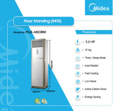 Midea 5.0HP Floor Standing Inverter Air Conditioner | MJ2-48CRN1
