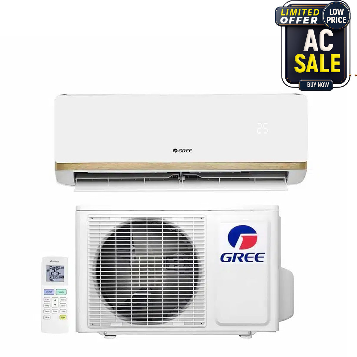 Gree 2.5HP AC R410 Gas Air Conditioner | GWC24AAD-K3NNA2A