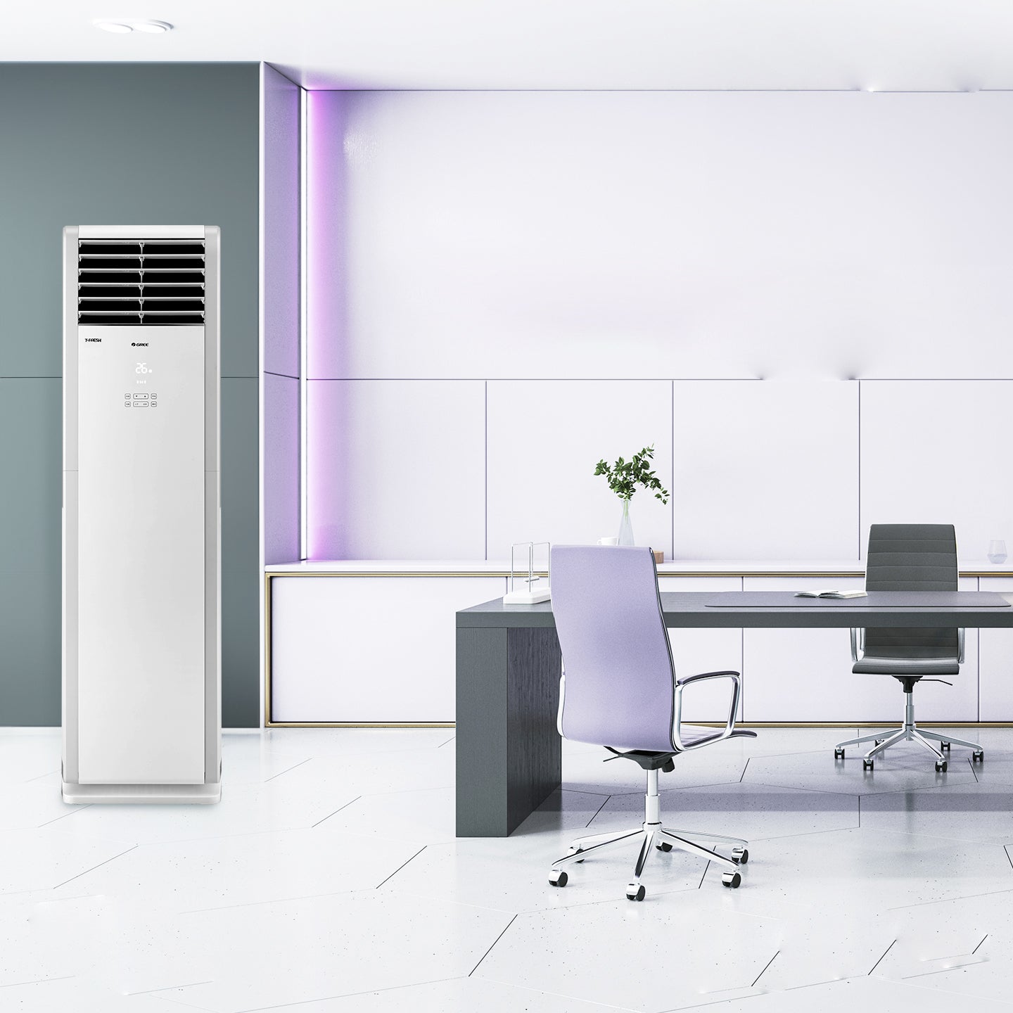 Gree 2.5HP R410a Inverter Floor Standing Air Conditioner | GWC12AAB-K3NNA2D