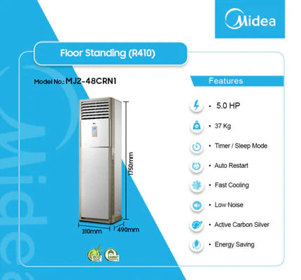 Midea 5.0HP Floor Standing Inverter Air Conditioner | MJ2-48CRN1