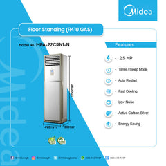 Midea 2.5HP Floor Standing Non-Inverter Air Conditioner | MPA-22CRN1-N