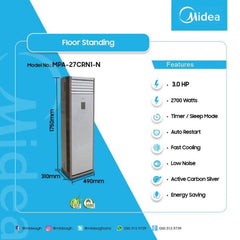 Midea 3.0HP Floor Stading Air Conditioner | MPA-27CRN1-N