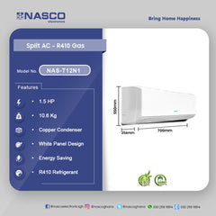 Nasco 1.5Hp R410 Split Air Conditioner | NAS-T12N1