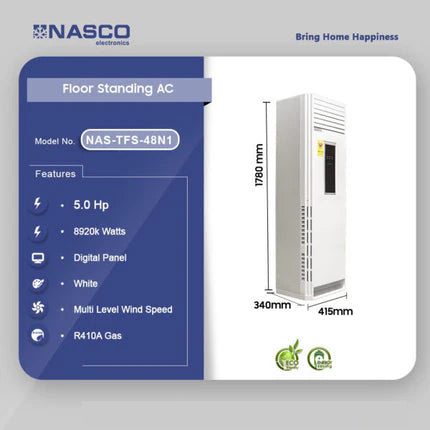Nasco 5.0HP R410a Floor Standing Air Conditioner | NAS-TFS-48N1
