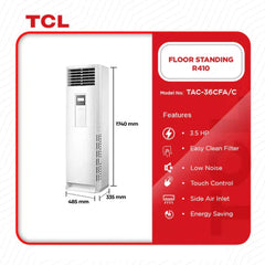 TCL 3.5HP R410a Floor Standing Air Conditioner | TAC-36CFA/C