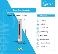 Midea 2.5HP Floor Standing Inverter Air Conditioner | MFYA400-24ARFN1